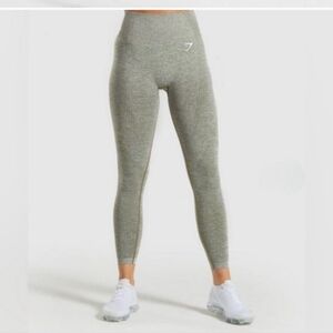 Gymshark vital seamless leggings heather green size small